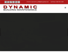 Tablet Screenshot of dynamicbuildingmaintenance.com